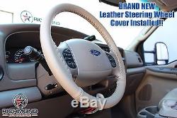 00-04 Ford Excursion Limited 7.3L Turbo Diesel -Tan Leather Steering Wheel Cover