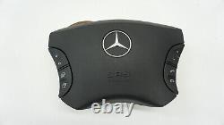00-06 Mercedes-Benz S500 W220 OEM Left Steering Wheel Cover with Switches 1076