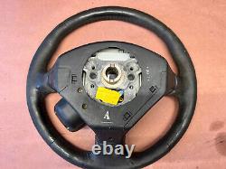 02-06 Acura RSX Type-S Steering Wheel Black Leather with Center Cover Horn OEM