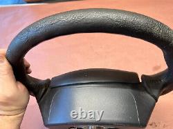 02-06 Acura RSX Type-S Steering Wheel Black Leather with Center Cover Horn OEM