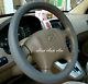 03#New Universal Fit Car PU Leather Steering Wheel Cover Wrap (Gray)