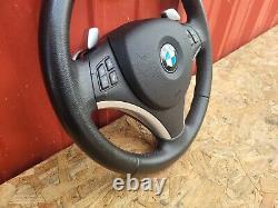 06-11 BMW E90 SERIES STEERING WHEEL W SHIFT PADDLES With BAG OEM