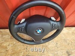 06-11 BMW E90 SERIES STEERING WHEEL W SHIFT PADDLES With BAG OEM