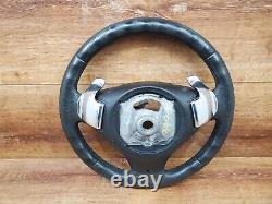 06-13 OEM BMW E82 E90 E92 E93 Sport Steering Wheel Black LEATHER with Shifters