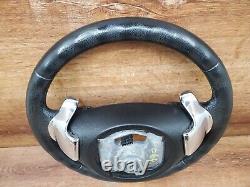 06-13 OEM BMW E82 E90 E92 E93 Sport Steering Wheel Black LEATHER with Shifters