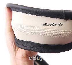 06#New Universal Fit Car Genuine Leather Steering Wheel Cover Wrap (Medium)