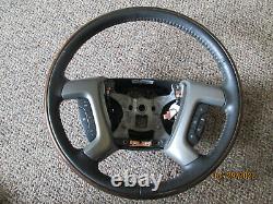 07-14 Denali Ebony Wood Grain Steering Wheel With Radio & Cruise OEM