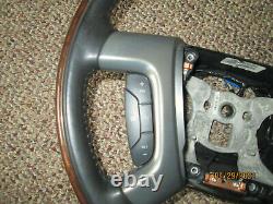 07-14 Denali Ebony Wood Grain Steering Wheel With Radio & Cruise OEM