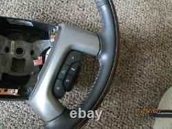 07-14 Denali Ebony Wood Grain Steering Wheel With Radio & Cruise OEM