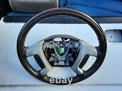 07-14 Escalade Denali Heated BROWN Wood Grain Steering Wheel Radio Cruise OEM