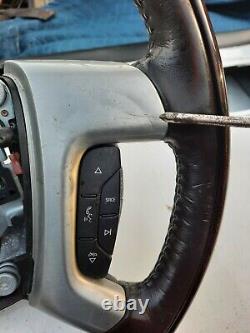 07-14 Escalade Denali Heated BROWN Wood Grain Steering Wheel Radio Cruise OEM