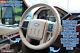 09-10 Ford F250 F350 Lariat -Tan Leather Steering Wheel Cover withNeedle & Thread