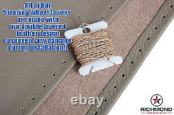 09-10 Ford F250 F350 Lariat -Tan Leather Steering Wheel Cover withNeedle & Thread