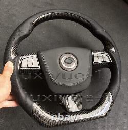 100%Carbon Fiber Steering Wheel skeleton+Cover for Cadillac CTS CTS-V 2008-2014
