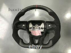 100%Matte carbon fiber+Alcantara steering wheel for Dodge HellCat SRT/challerger