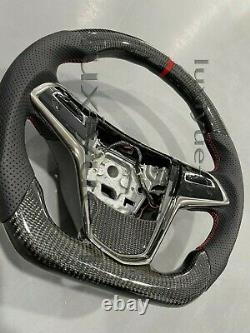 100% Real Carbon Fiber Steering Wheel+Cover for Cadillac CTSL CTS ATS ATSL 2014+