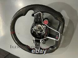 100% Real Carbon Fiber Steering Wheel For Audi R8 V10 TT TTRS ALL Old to New