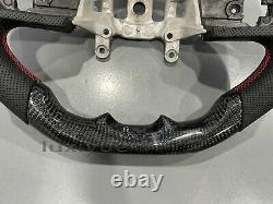 100% Real Carbon Fiber sport flat Steering Wheel for Jeep Wrangler JK 18-19 JL