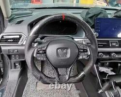 100%Real Carbon fiber steering wheel For Honda Accord 10th 2018 2022