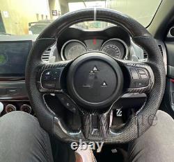 100% Real carbon fiber steering wheel for Mitsubishi Evolution X GSR MR 08-15