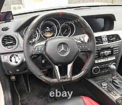 1115 Genuine Mercedes Steering Wheel Trim Carbon C250 C63 Slk Sl E350 E63 Cls63