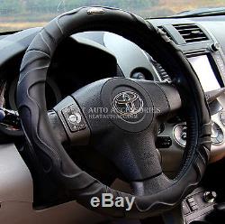 13#New Universal Fit Car Premium Leather Steering Wheel Cover Wrap