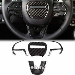 14-21 Dodge Durango Carbon Fiber Molded Steering Wheel Bezel Trim Cover