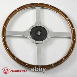 14 Classic Wood Steering Wheel Ford Mustang Shelby AC Cobra Vintage