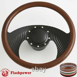 14'' billet steering wheels Black Half Wrap muscle car GTO Firebird Bonneville