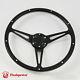 15 Black Forest Wood Steering Wheel Custom Ford Mustang Shelby AC Cobra WithHorn