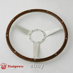 15 Classic wood steering wheel with horn button Restoration Vintage MG GT MGB
