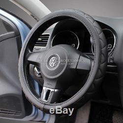 15#New Universal Fit All Season Car Ultra Soft leather Steering Wheel Cover Wrap