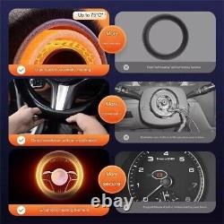 15 Rechargeable Wireless Heated Steering Wheel Cover, Fuzzy Protector for Car