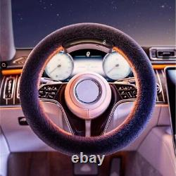 15 Rechargeable Wireless Heated Steering Wheel Cover, Fuzzy Protector for Car