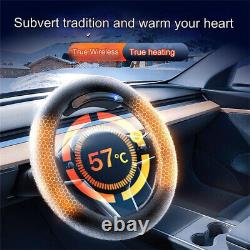 15 Steering Wheel Cover Graphene Wireless Smart Heated Adjustable Temperature