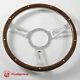 16 Classic Riveted wooden steering wheel Restoration Custom VW Beetle