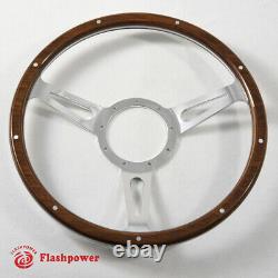 16 Classic Riveted wooden steering wheel Restoration Custom VW Beetle