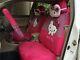 18 PCs Hello Kitty Rose Car Seat Covers Bow Pillow Steering Wheel Cover New