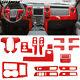 18x Red Interior Steering Wheel Dash Decor Cover Trim Kit for Ford F150 2009-14