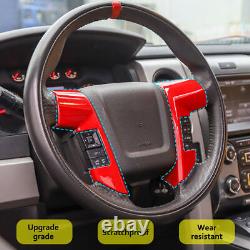 18x Red Interior Steering Wheel Dash Decor Cover Trim Kit for Ford F150 2009-14