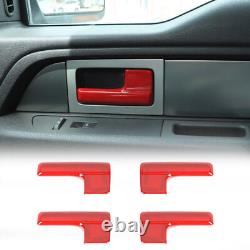 18x Red Interior Steering Wheel Dash Decor Cover Trim Kit for Ford F150 2009-14