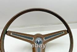1970-1974 Rim Blow Steering Wheel Brown Rimblow Column Cover Horn Ring Emblem