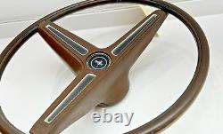 1970-1974 Rim Blow Steering Wheel Brown Rimblow Column Cover Horn Ring Emblem