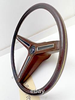 1970-1974 Rim Blow Steering Wheel Brown Rimblow Column Cover Horn Ring Emblem