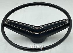 1971-1973 Ford Mercury Steering Wheel Woodgrain Horn Pad Trim Column Cover