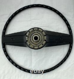 1971-1973 Ford Mercury Steering Wheel Woodgrain Horn Pad Trim Column Cover