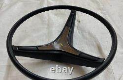 1971-1974 Mopar B Body Steering Wheel Wood Grain Horn Button Pad Column Cover