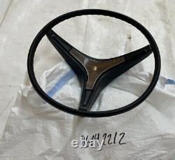 1971-1974 Mopar B Body Steering Wheel Wood Grain Horn Button Pad Column Cover