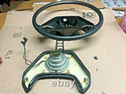 1987-1991 Ford F150 F250 F350 bronco THIN HARD Grip STEERING WHEEL with horn pad