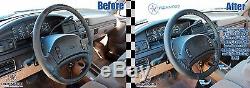 1995 Ford F150 F250 F350 XLT Eddie Bauer XL -Leather Steering Wheel Cover Black